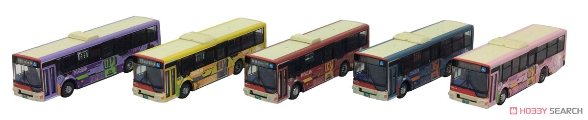 ザ・バスコレクション 箱根登山バス エヴァンゲリオンバス (5台セット) (鉄道模型) 商品画像3
