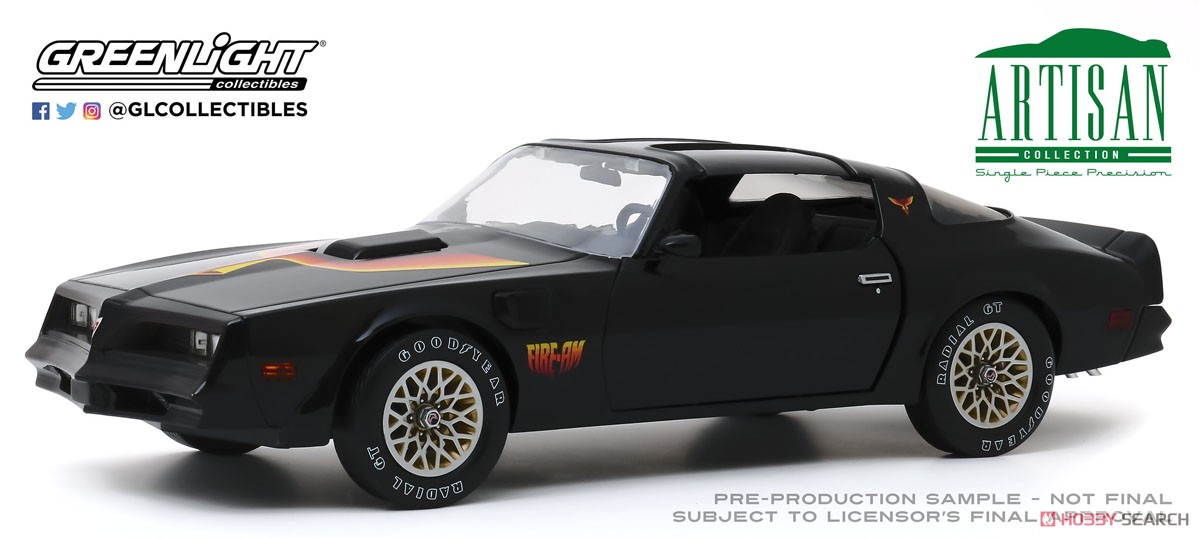 Artisan Collection - 1977 Pontiac Firebird `Fire Am` by VSE - Black with Hood Bird (Diecast Car) Item picture1