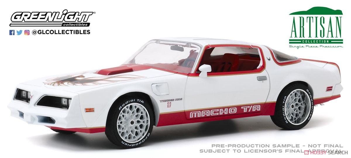 Artisan Collection - 1978 Pontiac Firebird `Macho Trans Am` #11 White and Red (Diecast Car) Item picture1