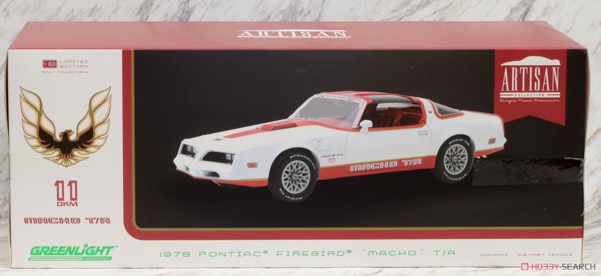 Artisan Collection - 1978 Pontiac Firebird `Macho Trans Am` #11 White and Red (Diecast Car) Package1