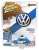 Volkswagen Beetle Racing Blue/White (Diecast Car) Package1