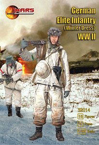 German Elite Infantry (Winter Dress) WWII (8 Types, 15 Pieces Each) (Plastic model)