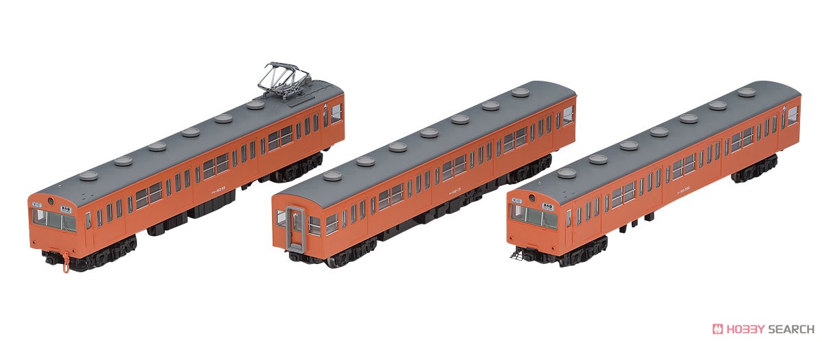 国鉄 103系 通勤電車 (初期型非冷房車・オレンジ) 基本セットA (基本・3両セット) (鉄道模型) 商品画像7