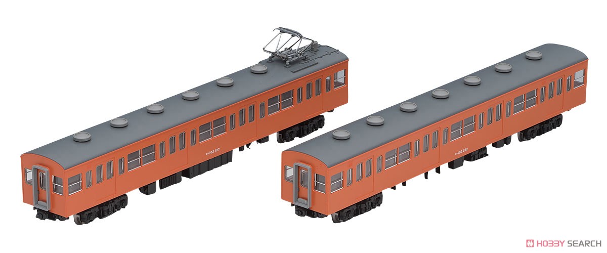 国鉄 103系 通勤電車 (初期型非冷房車・オレンジ) 増結セット (増結・2両セット) (鉄道模型) 商品画像7