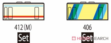 平成筑豊鉄道 400形 (開業時カラー・なのはな号) セット (2両セット) (鉄道模型) 解説2