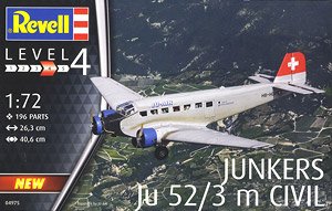 Junkers Ju52/3m Civil Aircraft (Plastic model)