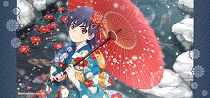Monogatari Series Puku Puku Suruga Kanbaru (Konna Watashi mo Otsu na Monodarou?) Mini Tenugui (Anime Toy)