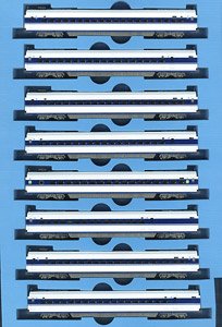 Shinkansen Series 100-9000 (X1 Formation) w/Large J.R. Mark (Add-on 8-Car Set) (Model Train)