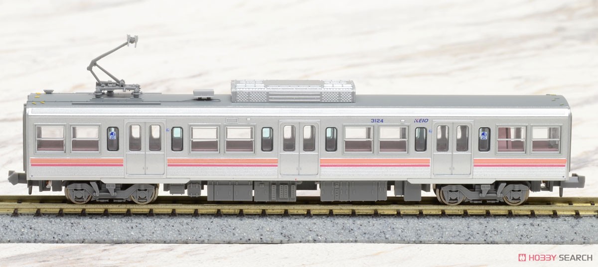 Keio Series 3000 Renewaled Car Single Arm Pantograph, Salmon Pink (5-Car Set) (Model Train) Item picture5