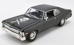 1971 Chevrolet Nova - Matte Black (as driven in horror film Death Proof) (ミニカー)