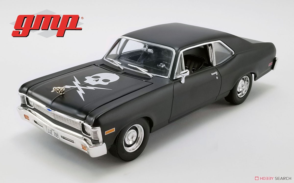 1971 Chevrolet Nova - Matte Black (as driven in horror film Death Proof) (Diecast Car) Item picture1