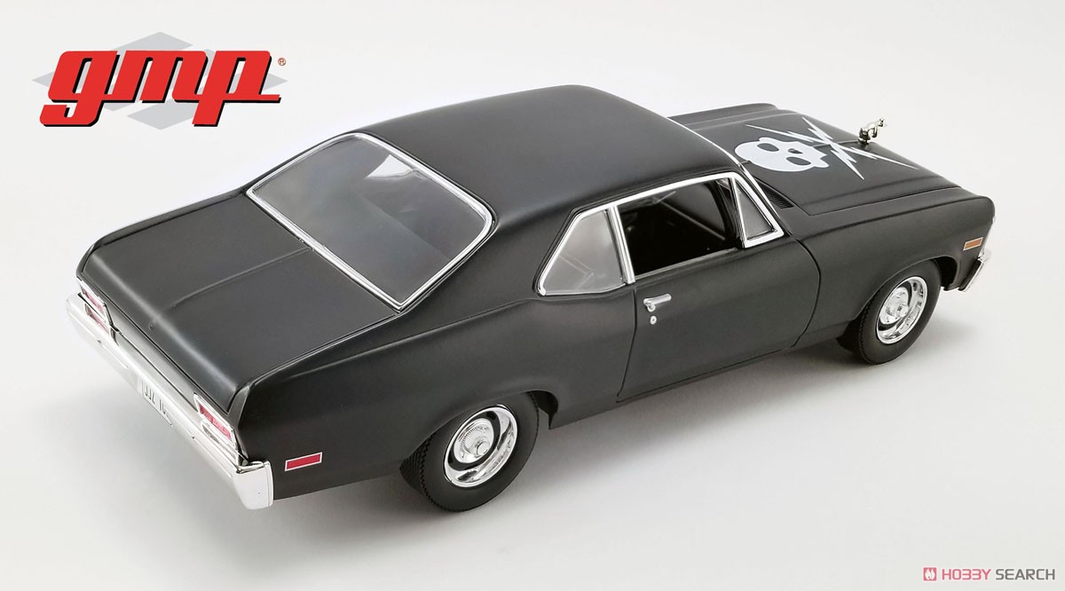 1971 Chevrolet Nova - Matte Black (as driven in horror film Death Proof) (Diecast Car) Item picture3