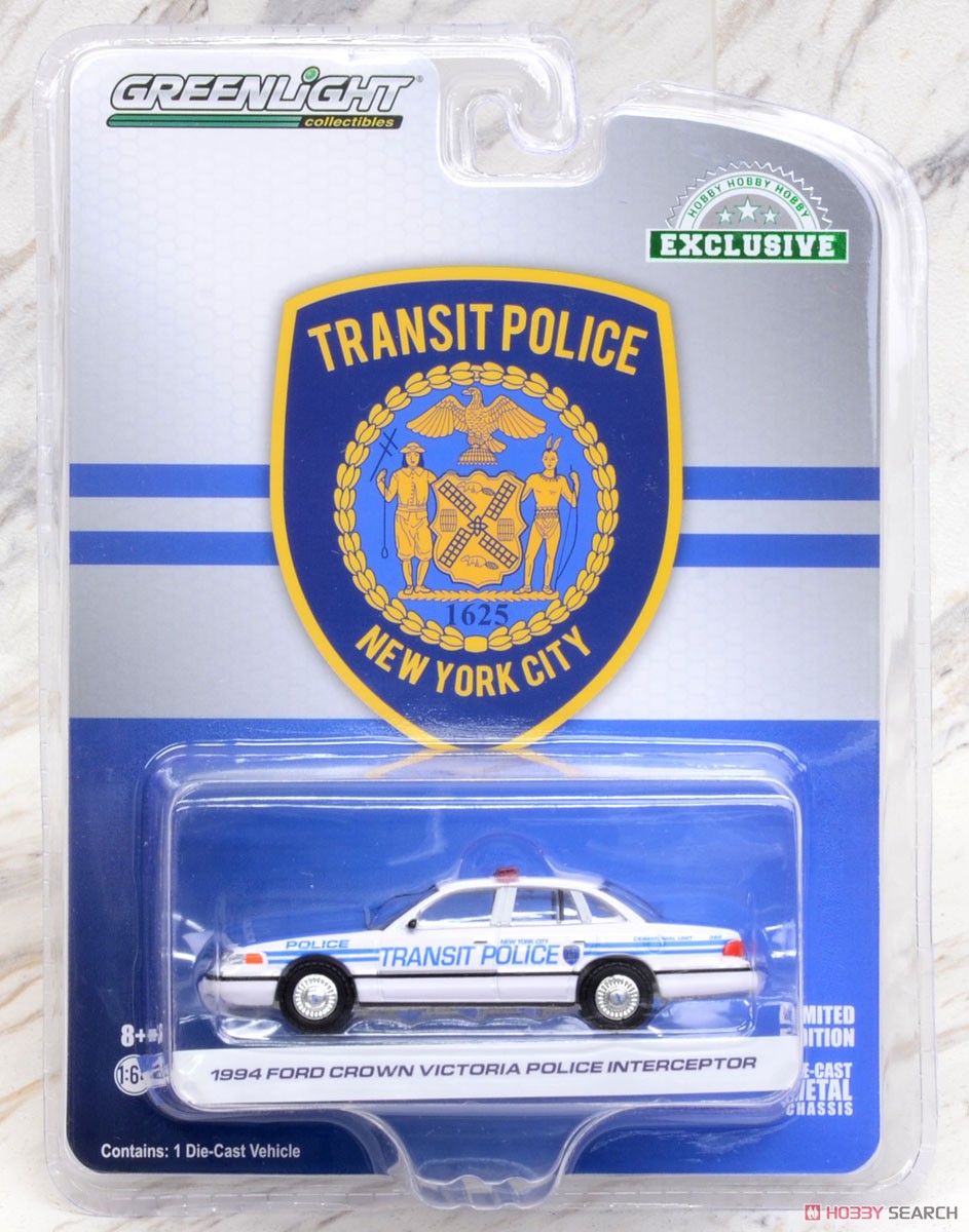 1994 Ford Crown Victoria Police Interceptor - New York City Transit Police Ceremonial Unit (Diecast Car) Package1