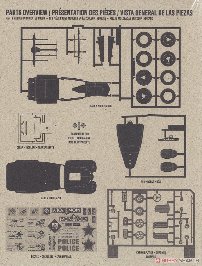 1933 ウイリス・パネル パディ・ワゴン モノポリー (プラモデル) 設計図1