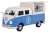Volkawagen Type2 (T1) Food Truck (White/Blue) (Diecast Car) Item picture1