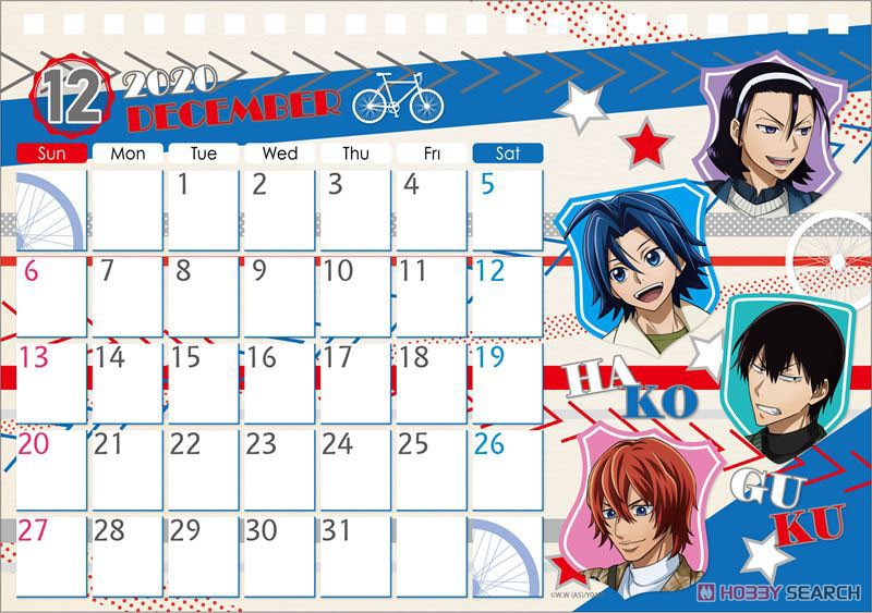 Yowamushi Pedal Glory Line Tabletop Calendar (2020 Ver.) Travel Ver. (Anime Toy) Item picture13