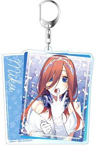 The Quintessential Quintuplets Big Key Ring Miku Nakano Bride Ver. (Anime Toy)