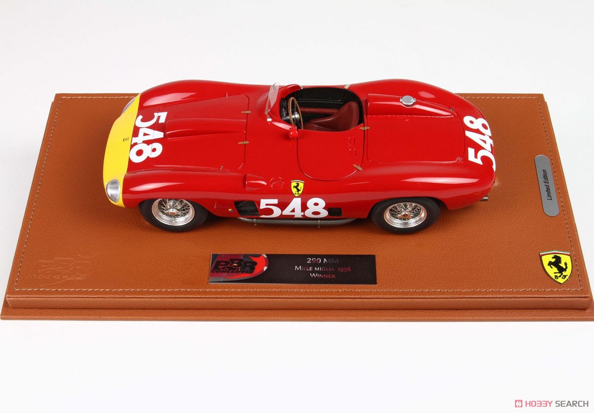 フェラーリ 290 MM ミッレミリア 1956 #548 Eugenio Castellotti レザーベース (ケース付) (ミニカー) 商品画像2
