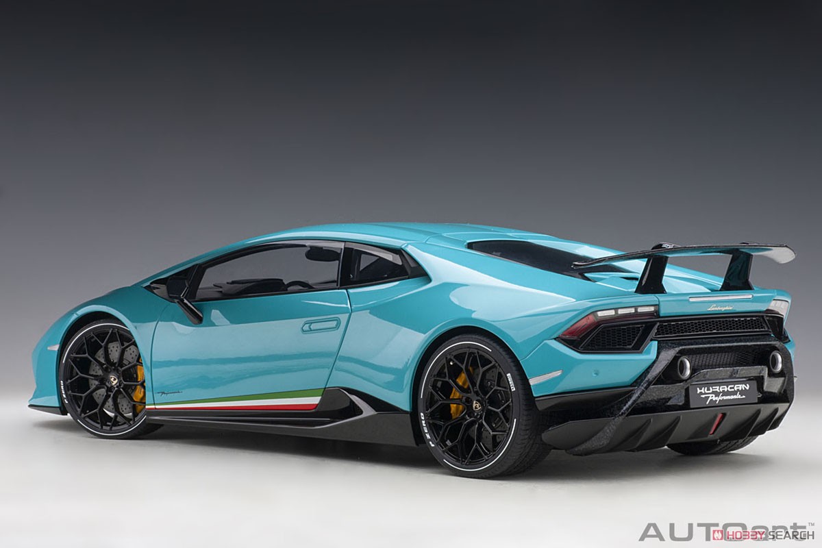 Lamborghini Huracan Perufomante (Light blue) (Diecast Car) Item picture2