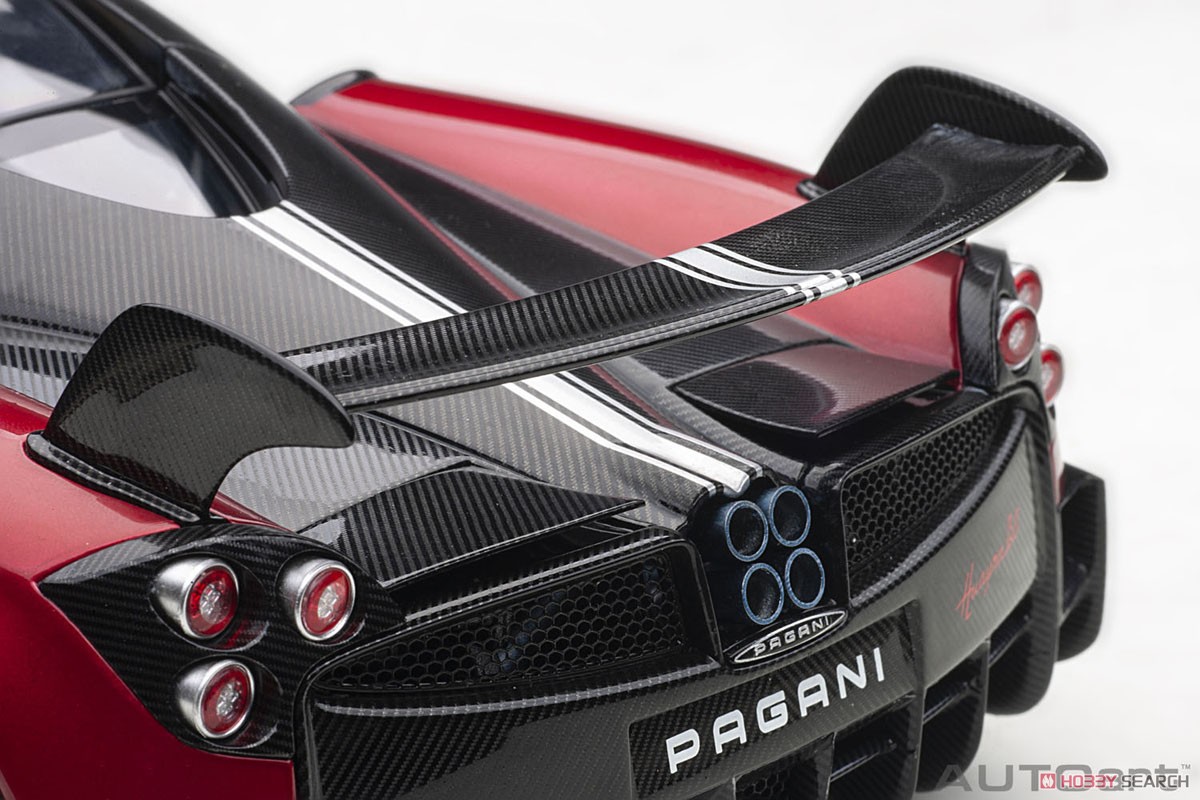 Pagani Huayra BC (Metallic Red/Black Carbon ) (Diecast Car) Item picture9