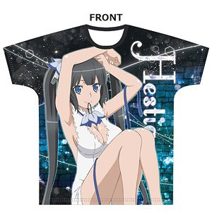 ダンジョンに出会いを求めるのは間違っているだろうかII フルグラフィックTシャツ ヘスティア (キャラクターグッズ)