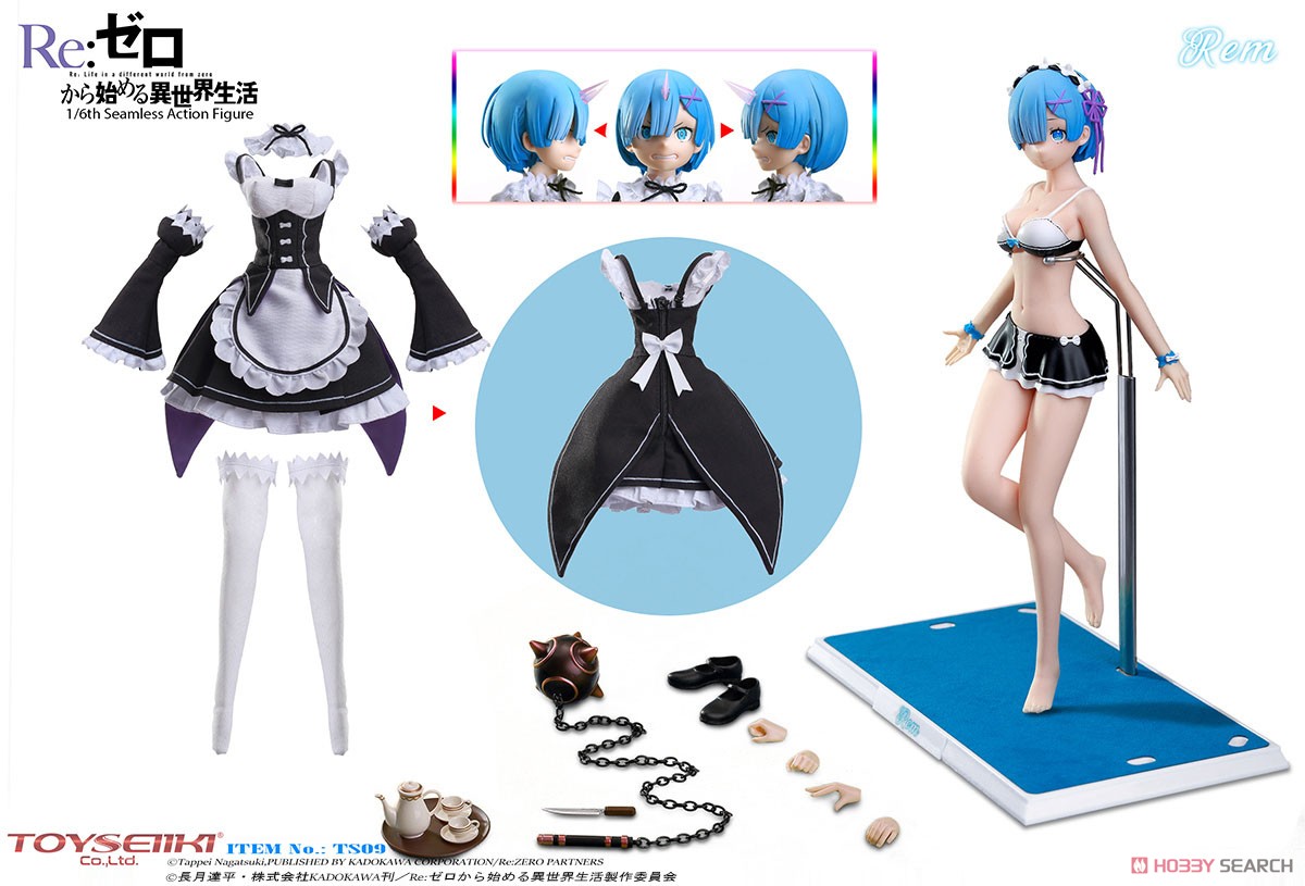 Re:Zero -Starting Life in Another World- Rem Seamless Action Figure (PVC Figure) Item picture10