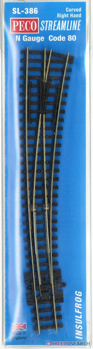 (N) カーブポイント・右 【SL386】 (鉄道模型) 商品画像2