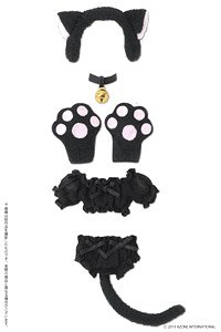 Fuwakushu Nyanko Set (Black) (Fashion Doll)