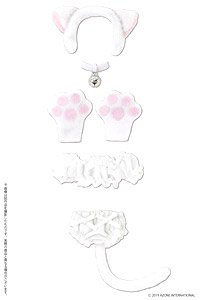 Fuwakushu Nyanko Set (White) (Fashion Doll)