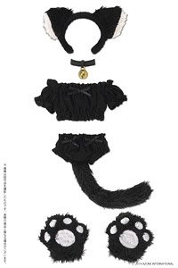 PNS Fuwakushu Nyanko Set (Black) (Fashion Doll)