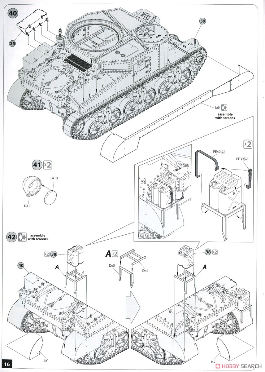 イギリス軍 M3 LEE (プラモデル) 設計図11