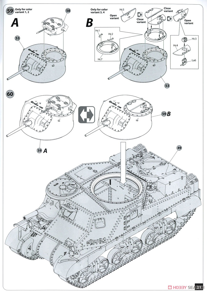 British M3 Lee (Plastic model) Assembly guide16