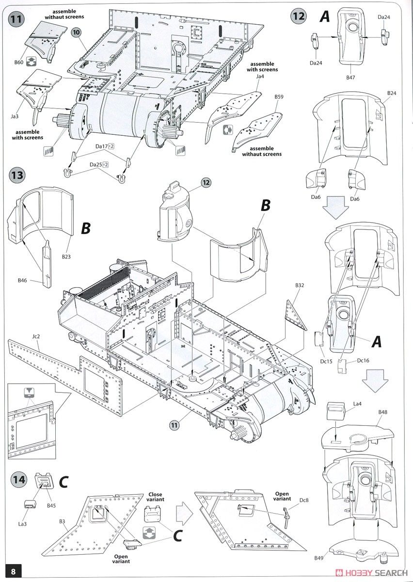 British M3 Lee (Plastic model) Assembly guide3