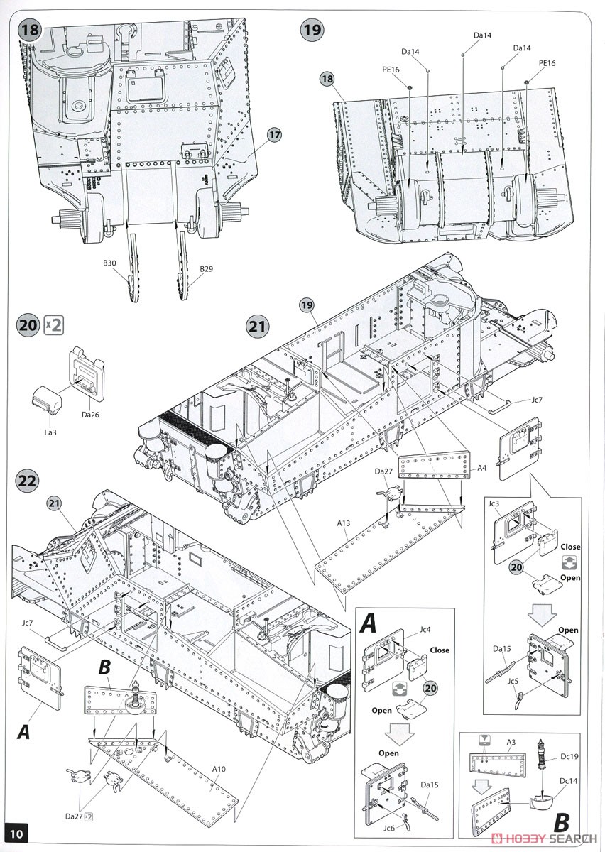 イギリス軍 M3 LEE (プラモデル) 設計図5