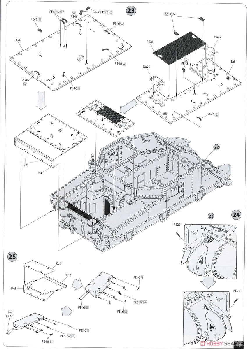 British M3 Lee (Plastic model) Assembly guide6