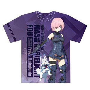 Fate/Grand Order - Absolute Demon Battlefront: Babylonia Full Graphic T-Shirt L Size Mash Kyrielight (Anime Toy)