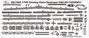 USN Gearing Class Destroyer Detail-up Set (Plastic model)