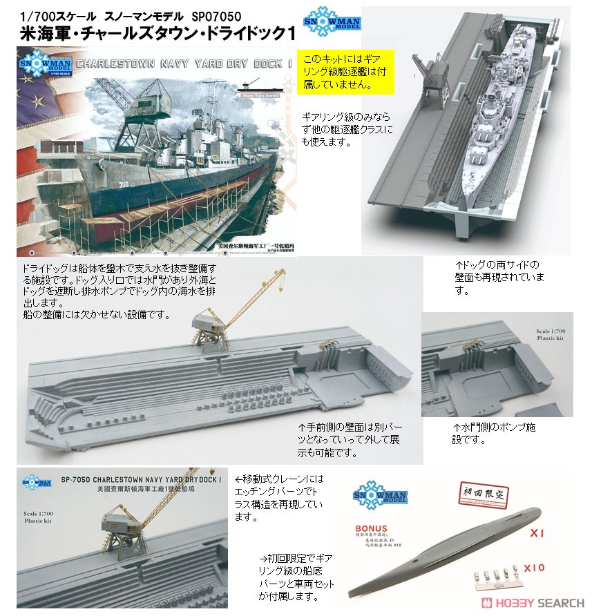 米海軍・チャールズタウン・ドライドック1 (プラモデル) その他の画像1