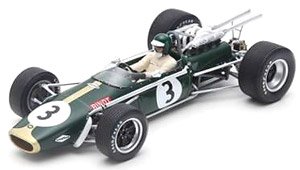 Brabham BT24 No.3 3rd South African GP 1968 Jochen Rindt (Diecast Car)