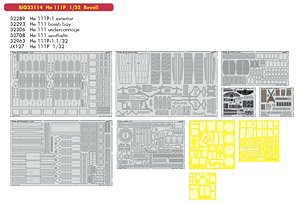 He111P Big Ed Parts Set (for Revell) (Plastic model)