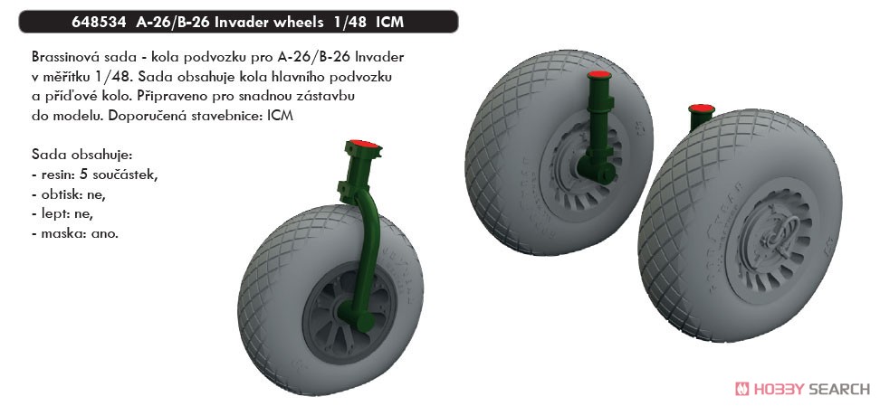 A-26/B-26 Invader Wheels (for ICM) (Plastic model) Other picture1