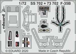 Photo-Etched Parts for F-35B (for Italeri/Tamiya) (Plastic model)