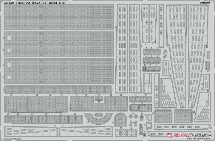 ドイツ潜水艦 TypeIXC U67/U154 エッチングパーツ2 (レベル用) (プラモデル) その他の画像1