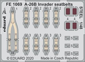 A-26B Invader Seatbelts Steel (for ICM) (Plastic model)