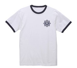 アイドルマスター ミリオンライブ！ 閃光☆HANABI団 学校Tシャツ WHITE×NAVY M (キャラクターグッズ)