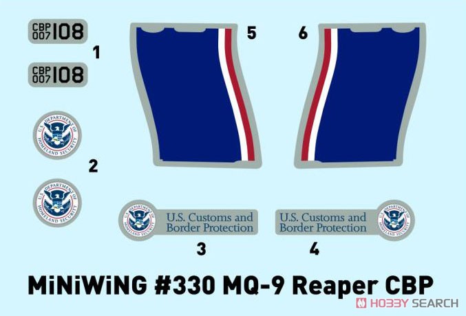 MQ-9 リーパー 「アメリカ合衆国税関・国境警備局」 (プラモデル) その他の画像2