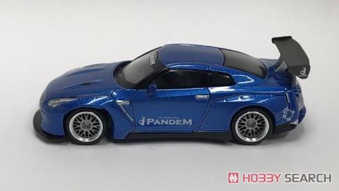 Pandem Nissan GT-R R35 GT Wing Metallic Blue (RHD) (Diecast Car) Item picture2