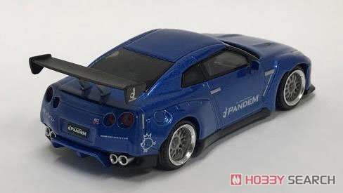 Pandem Nissan GT-R R35 GT Wing Metallic Blue (RHD) (Diecast Car) Item picture3