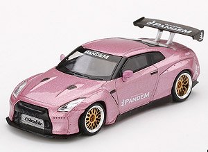 Pandem Nissan GT-R R35 GTウィング パッションピンク (左ハンドル) (ミニカー)