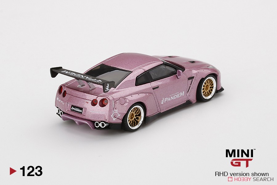 Pandem Nissan GT-R R35 GTウィング パッションピンク (右ハンドル) (ミニカー) 商品画像3